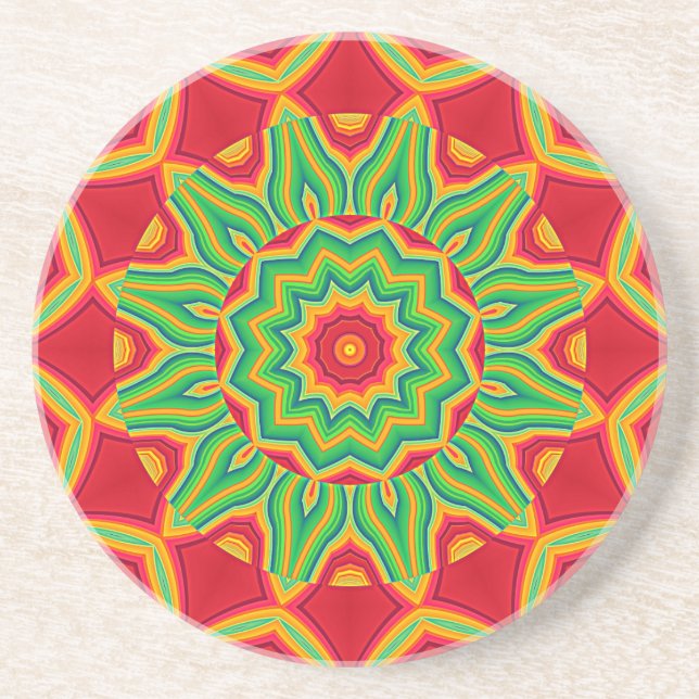 Porta-copos Páscoa de bebidas de Mandala (Frente)