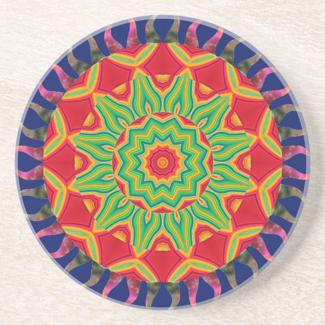 Porta-copos Páscoa de bebidas de Mandala (Frente)