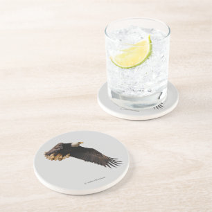 Porta-copos Pássaro Bald de águia atordoante de presa em voo