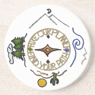 Porta-copos Passe o nosso planeta Hiker na capa da alma