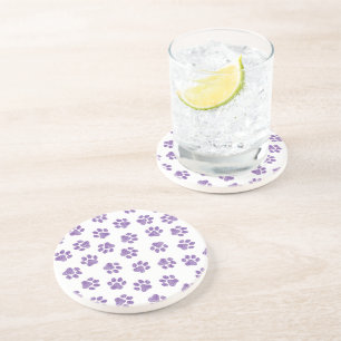 Porta-copos patas, patas para cães, patas roxas