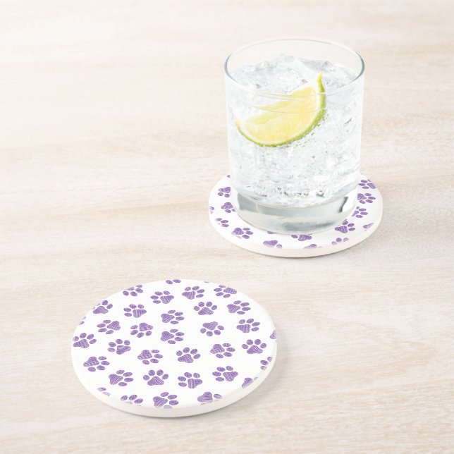 Porta-copos patas, patas para cães, patas roxas (Lateral)