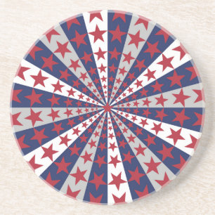 Porta-copos Patriótico Sunburst: Trabalho de arte de Bandeira