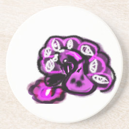 Porta-copos Pavão roxo