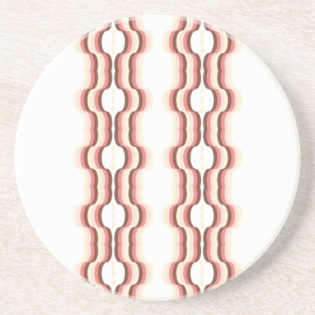 Porta-copos Peach Wave Symmetry (Frente)