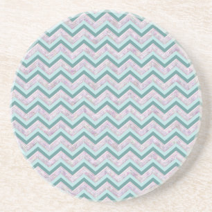 Porta-copos Pearl Floral Teal ZigZag Padrão