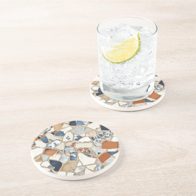 Porta-copos Pedra de Pedra Mosaica (Lateral)