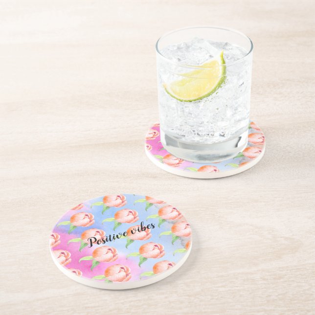 Porta-copos Pêmonas de cor azul-rosa (Lateral)