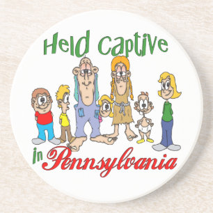 Porta-copos Pensilvânia Funny Trailer Park Sandstone Porta cop