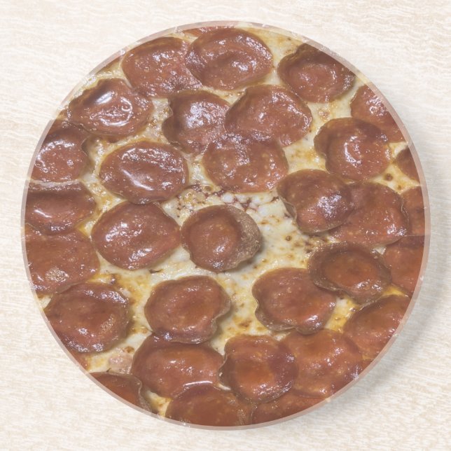 Porta-copos Pepperoni Pizza (Frente)