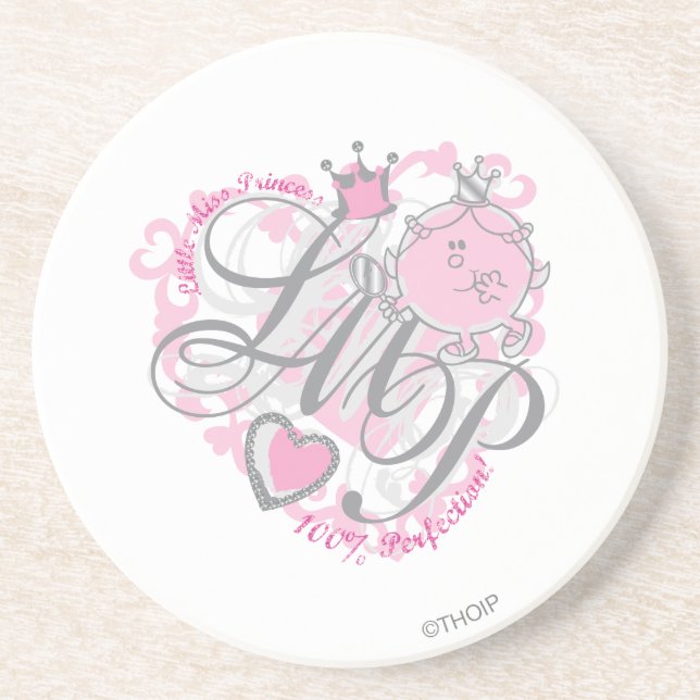 Porta-copos Pequena Miss Princesa - 100% de Perfeição (Frente)
