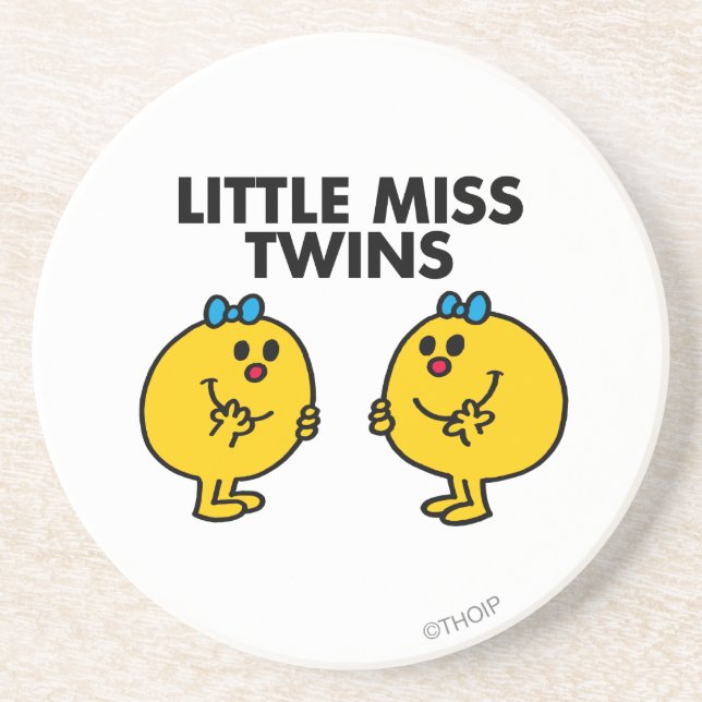 Porta-copos Pequena Miss Twins | Duas Diversão Muito Divertida (Frente)