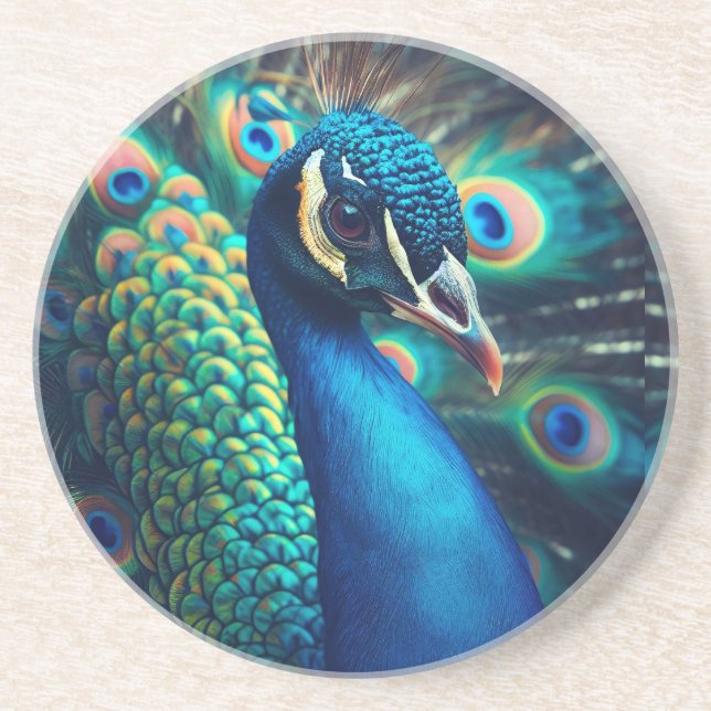 Porta-copos Perfil Peacock (Frente)