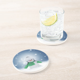 Porta-copos Personagem adorável de boneco de neve de Natal do 