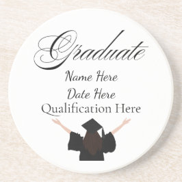 Porta-copos Personalised Graduation Name, Custom Gift for her