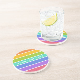 Porta copos personalizada das cores do arco-íris