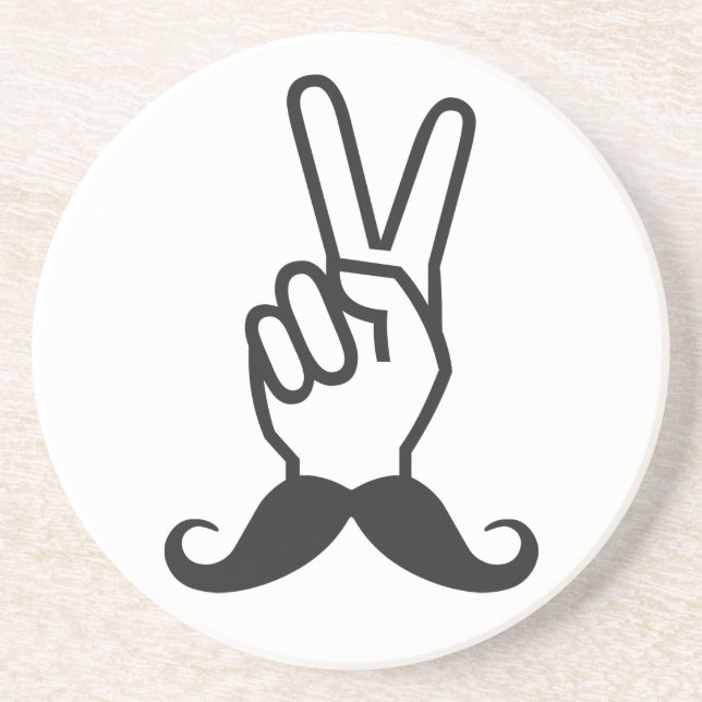 Porta copos personalizada de bigode vencedora (Frente)
