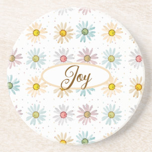 Porta copos personalizada de margarida