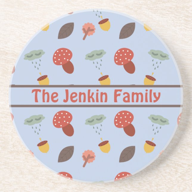 Porta copos Personalizada de outono (Frente)