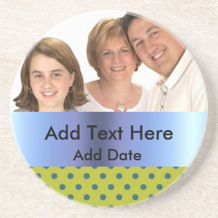 Porta copos personalizada do arenito da foto