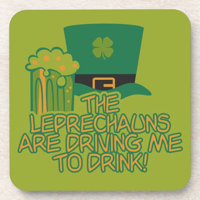 Porta copos personalizada Leprechaun (Frente)