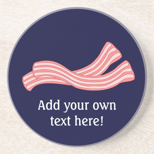 Porta-copos Personalizar este gráfico de Rashers de Bacon (Frente)