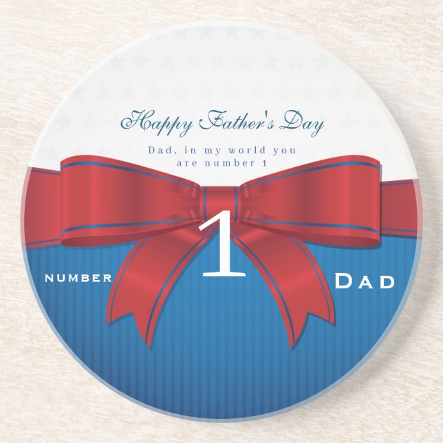 Porta-copos Personalizar O Pai Número Um No Meu Mundo (Frente)