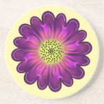 Porta-copos Personalized gift Round Pillow<br><div class="desc">Purple flower. Customized gift.personalize.</div>