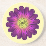 Porta-copos Personalized gift Round Pillow<br><div class="desc">Purple flower. Customized gift.personalize.</div>