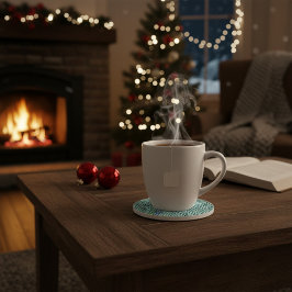 Porta-copos Personalized Knit Pattern Sandstone Coaster