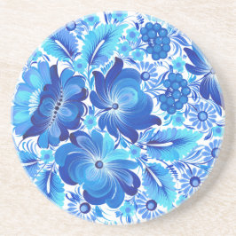 Porta-copos Petrikivka Ukrainian traditional folk art.