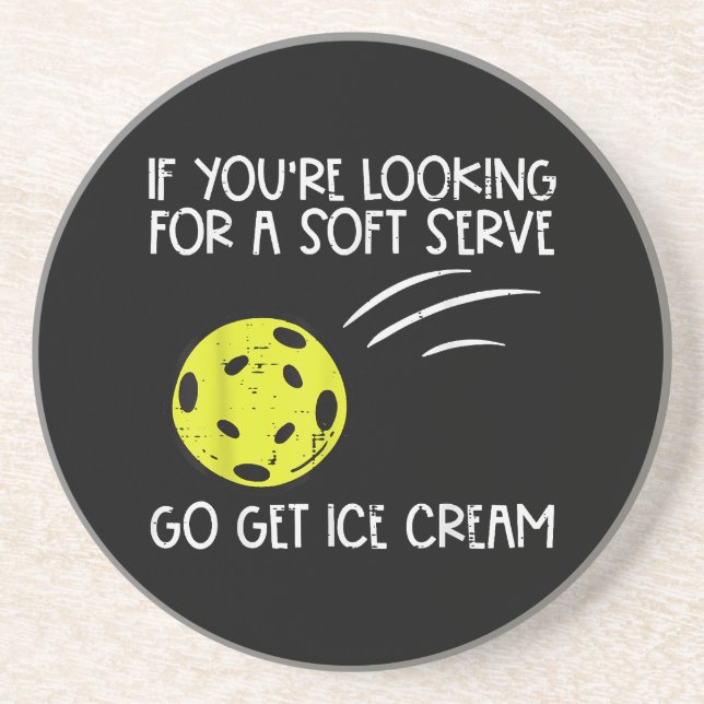 Porta-copos Pickleball Soft Serve Get Sorvete Pickle Ball Me (Frente)
