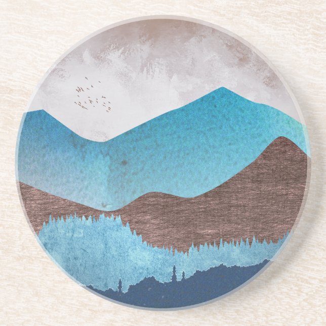 Porta-copos Picos da Montanha Azul (Frente)