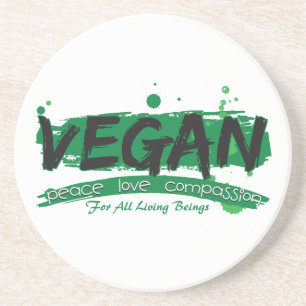 Porta-copos Piedade do amor da paz do Vegan