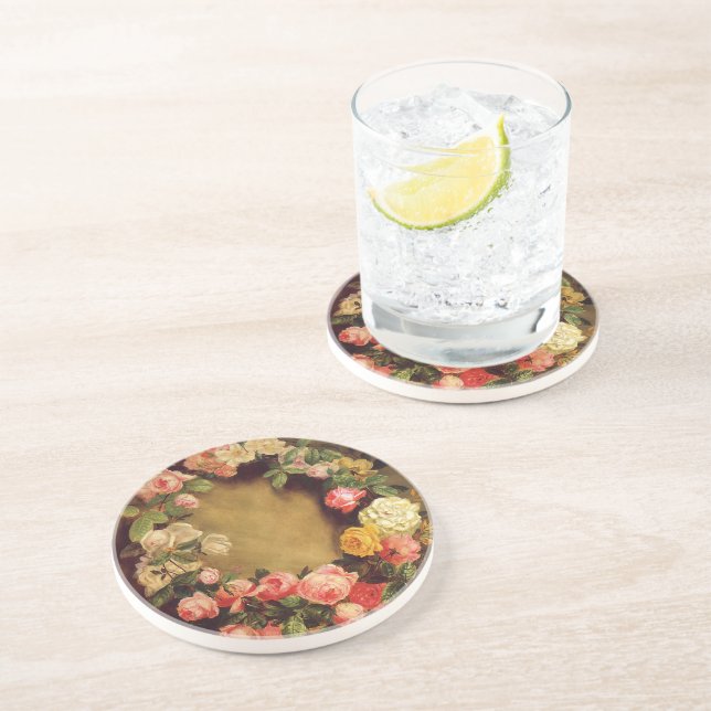 Porta-copos Pierre-Auguste Renoir - Coroa de Rosas (Lateral)