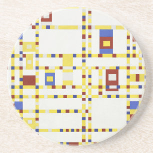 Porta-copos Piet Mondrian Broadway Boogie Woogie Arte Abstrata