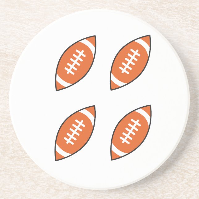 Porta-copos Pillo de ilustração do futebol americano (Frente)