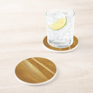 Porta-copos Pine Wood II Faux Textura em madeira