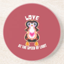 Pinguim Presente Amor à Velocidade da Luz