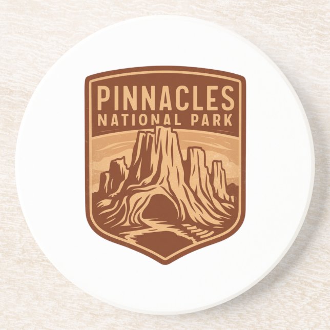Porta-copos Pinnacle National Park Viagem Emblem (Frente)