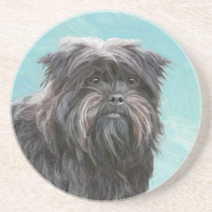 Porta-copos Pintura de Affenpinscher - Arte de Cachorro Origin