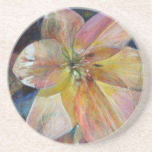 Porta-copos Pintura de Flor "Translucidez"