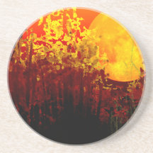Pintura de Lua de Bambu iluminada Digitalmente