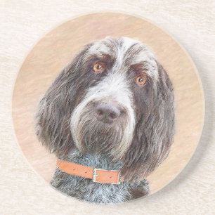 Porta-copos Pintura de Spinone Italiano - Arte de Cachorro Ori