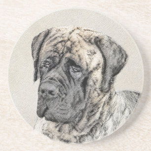Porta-copos Pintura do Mastiff Inglês (Brindle) - Arte Canina