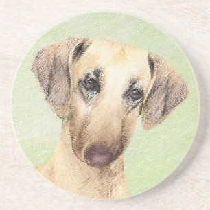 Porta-copos Pintura em Sloughis - Arte Cão Original Bonita