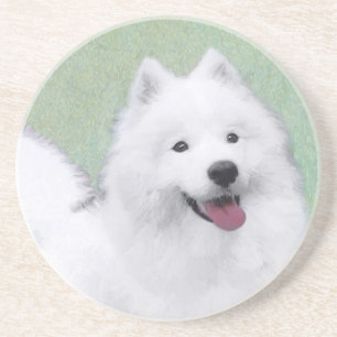 Porta-copos Pintura Samoyed - Arte Cachorra Original