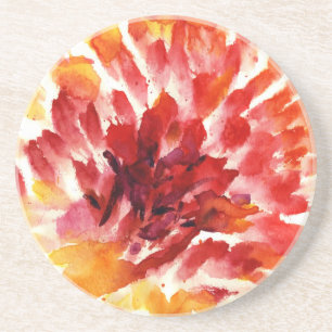 Porta-copos Pinturas florais abstratas 5 da aguarela