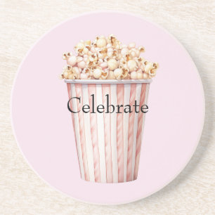 Porta-copos Pipoca Blush Movie Time