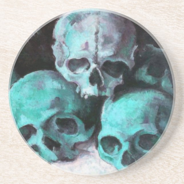 Porta-copos Pirâmide de crânios após Cezanne (Frente)